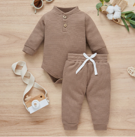 2Pcs Suit Toddler Long Sleeve Romper